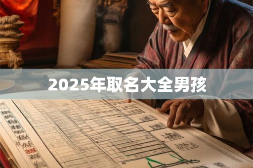 2025年取名大全男孩 2025年取名大全男孩