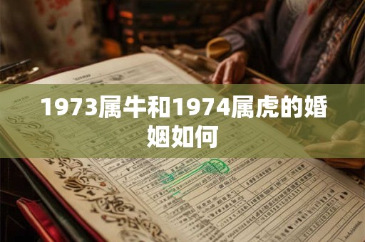1973属牛和1974属虎的婚姻如何