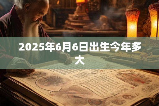 2025年6月6日出生今年多大 2025年6月6日出生今年多大