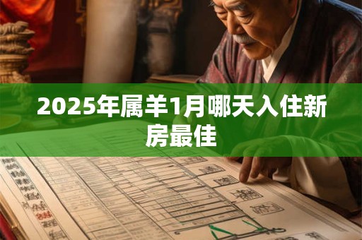 2025年属羊1月哪天入住新房最佳 2025年属羊1月哪天入住新房最佳