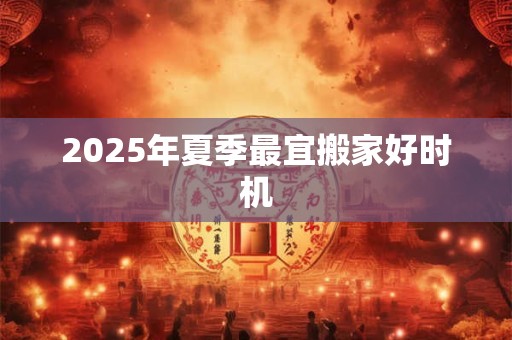 2026年夏季最宜搬家好时机