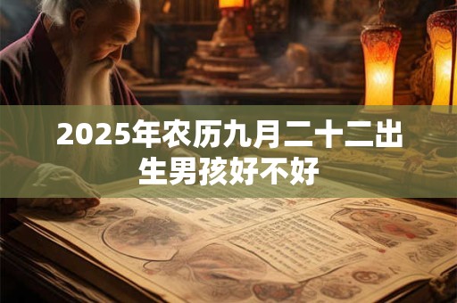 2025年农历九月二十二出生男孩好不好 2025年农历九月二十二出生男孩好不好