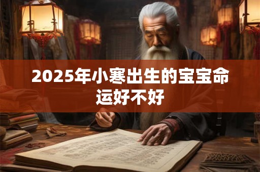 2025年小寒出生的宝宝命运好不好 2025年小寒出生的宝宝命运好不好