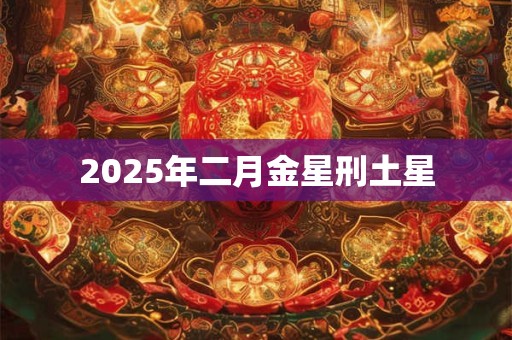 2025年二月金星刑土星 2025年二月金星刑土星