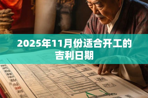 2025年11月份适合开工的吉利日期 2025年11月份适合开工的吉利日期