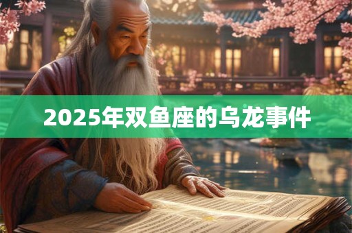 2025年双鱼座的乌龙事件