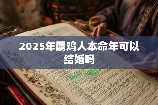 2025年属鸡人本命年可以结婚吗 2025年属鸡人本命年可以结婚吗