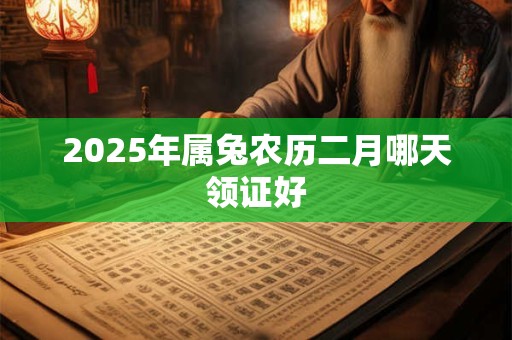 2026年属兔农历二月哪天领证好 2026年属兔农历二月哪天领证好