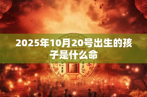 2025年10月20号出生的孩子是什么命 2025年10月20号出生的孩子是什么命