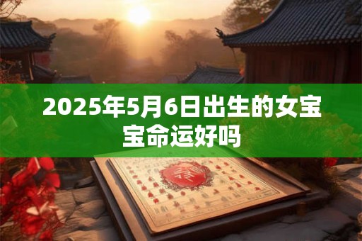 2025年5月6日出生的女宝宝命运好吗 2025年5月6日出生的女宝宝命运好吗