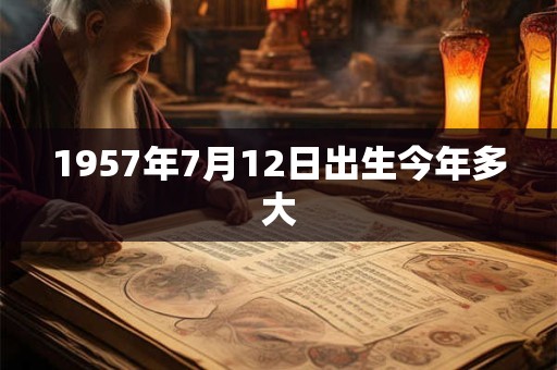 1957年7月12日出生今年多大 1957年7月12日出生今年多大