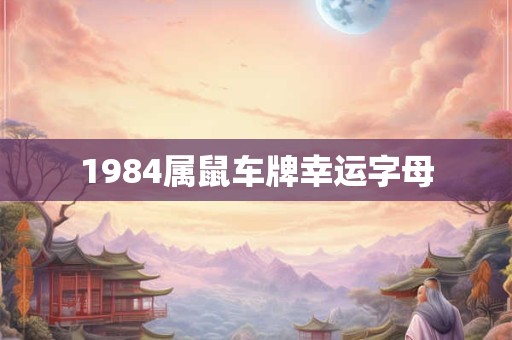 1984属鼠车牌幸运字母