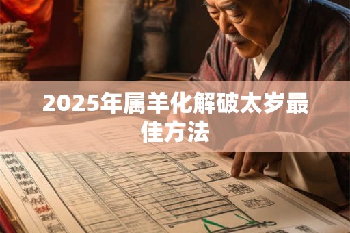 2025年属羊化解破太岁最佳方法 2025年属羊化解破太岁最佳方法