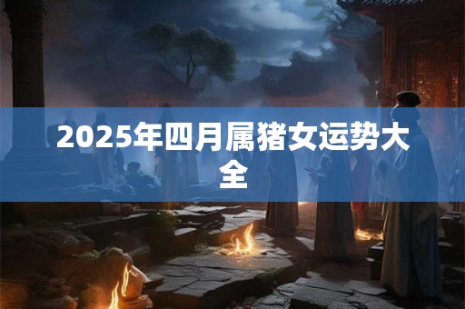 2025年四月属猪女运势大全 2025年四月属猪女运势大全