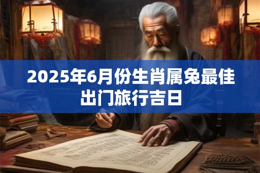 2025年6月份生肖属兔最佳出门旅行吉日 2025年6月份生肖属兔最佳出门旅行吉日