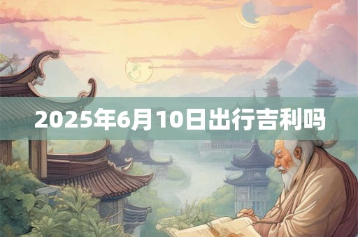 2025年6月10日出行吉利吗