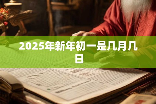 2025年新年初一是几月几日 2025年新年初一是几月几日