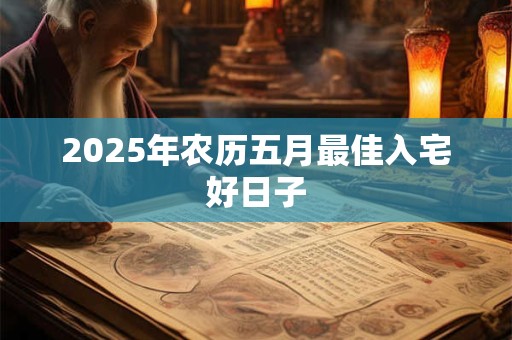 2025年农历五月最佳入宅好日子