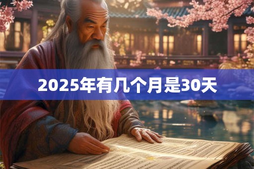 2025年有几个月是30天 2025年有几个月是30天