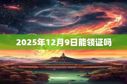 2025年12月9日能领证吗 2025年12月9日能领证吗