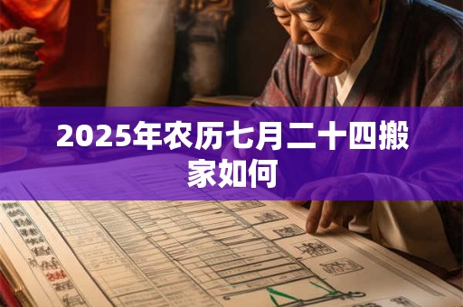 2025年农历七月二十四搬家如何
