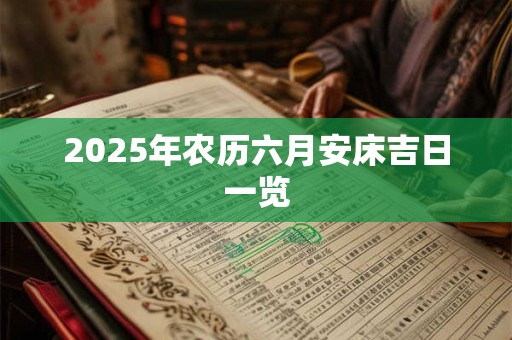 2025年农历六月安床吉日一览 2025年农历六月安床吉日一览