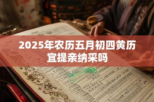 2025年农历五月初四黄历宜提亲纳采吗 2025年农历五月初四黄历宜提亲纳采吗