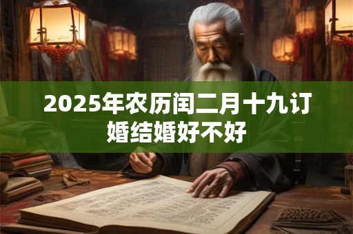 2025年农历闰二月十九订婚结婚好不好 2025年农历闰二月十九订婚结婚好不好