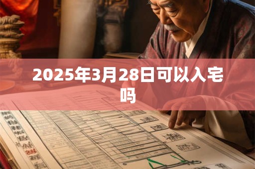 2025年3月28日可以入宅吗