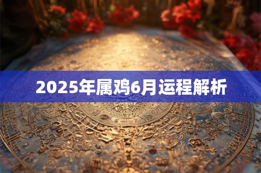 2025年属鸡6月运程解析 2025年属鸡6月运程解析