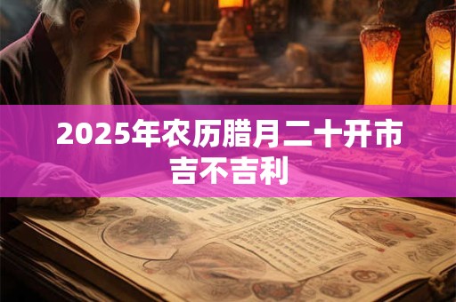2025年农历腊月二十开市吉不吉利