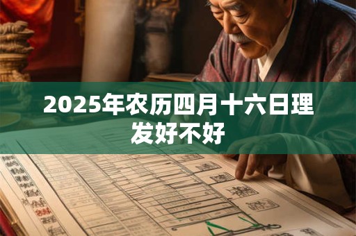 2025年农历四月十六日理发好不好 2025年农历四月十六日理发好不好