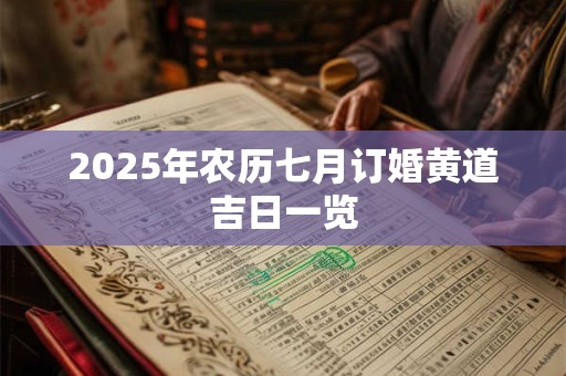 2025年农历七月订婚黄道吉日一览 2025年农历七月订婚黄道吉日一览