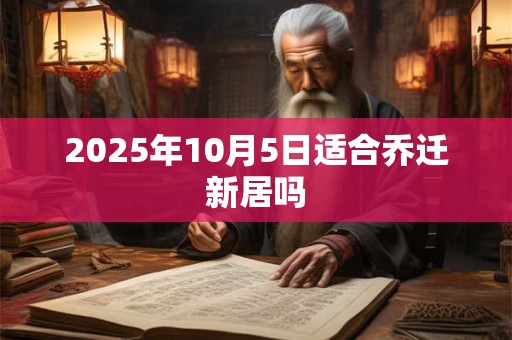 2026年10月5日适合乔迁新居吗