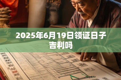 2025年6月19日领证日子吉利吗 2025年6月19日领证日子吉利吗