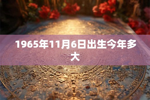 1965年11月6日出生今年多大 1965年11月6日出生今年多大