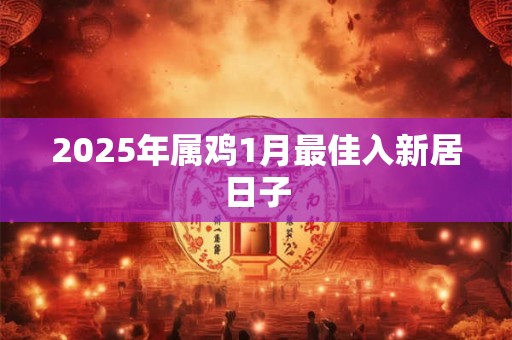 2025年属鸡1月最佳入新居日子