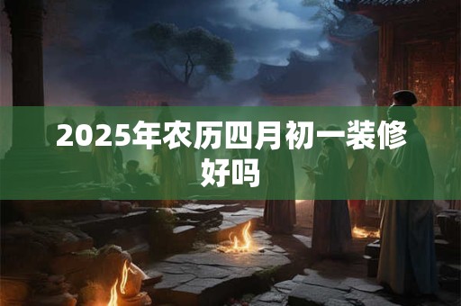 2025年农历四月初一装修好吗 2025年农历四月初一装修好吗