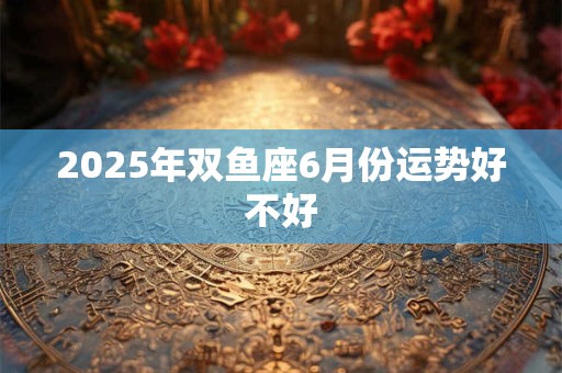 2025年双鱼座6月份运势好不好