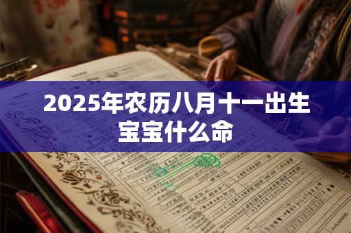 2025年农历八月十一出生宝宝什么命 2025年农历八月十一出生宝宝什么命