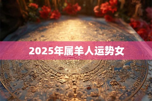 2025年属羊人运势女 2025年属羊人运势女