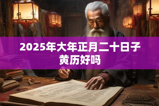 2025年大年正月二十日子黄历好吗