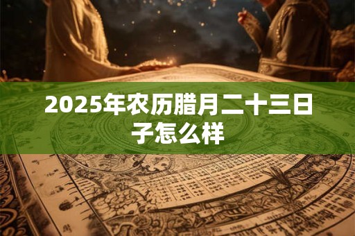 2025年农历腊月二十三日子怎么样 2025年农历腊月二十三日子怎么样