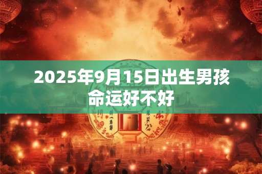 2025年9月15日出生男孩命运好不好