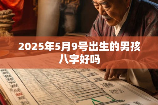 2025年5月9号出生的男孩八字好吗 2025年5月9号出生的男孩八字好吗