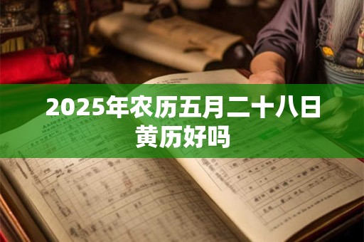 2025年农历五月二十八日黄历好吗 2025年农历五月二十八日黄历好吗