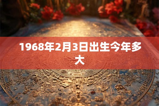 1968年2月3日出生今年多大