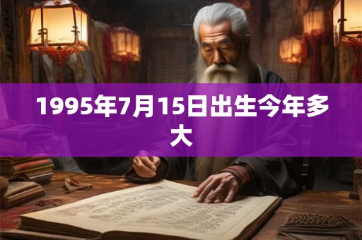 1995年7月15日出生今年多大 1995年7月15日出生今年多大