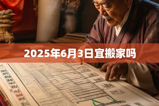 2025年6月3日宜搬家吗 2025年6月3日宜搬家吗