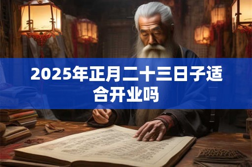2025年正月二十三日子适合开业吗 2025年正月二十三日子适合开业吗